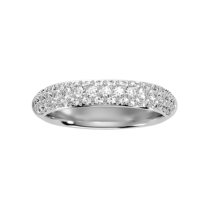 Fling Half Eternity Band In 925 Sterling Silver - Seven