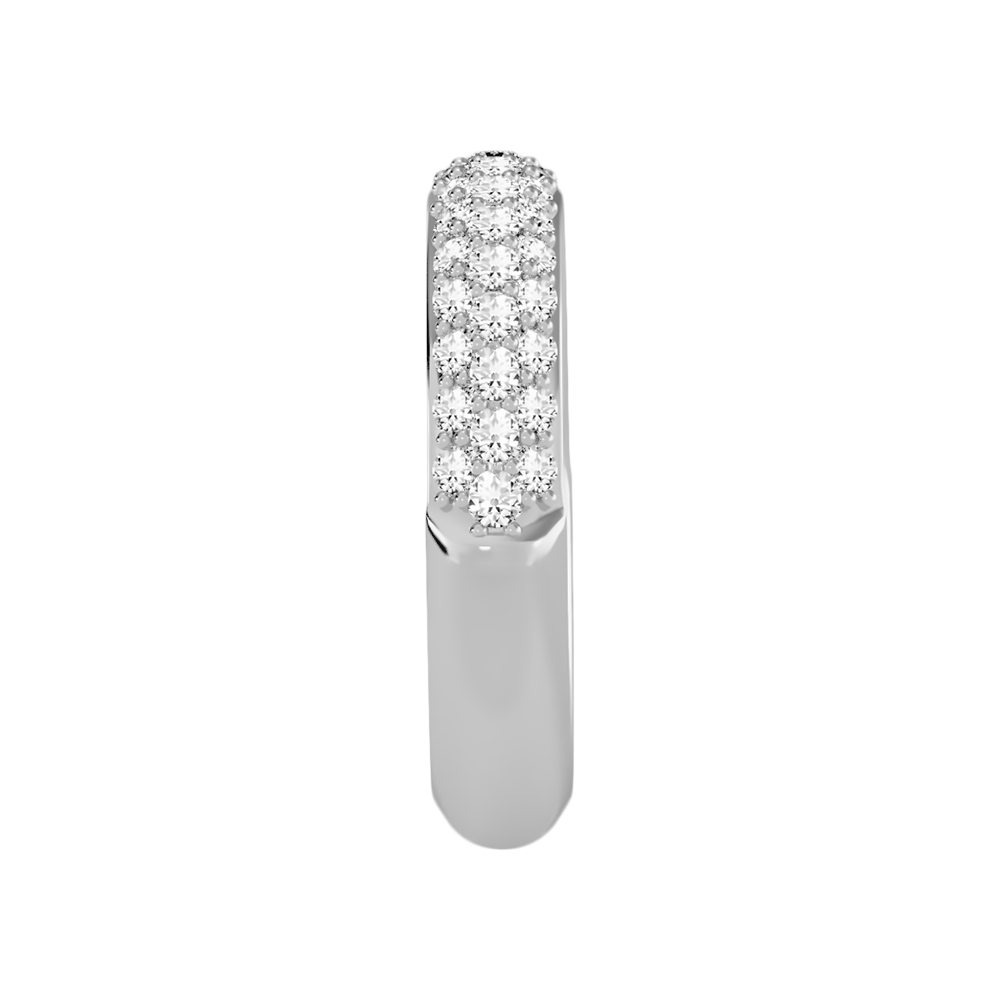 Fling Half Eternity Band In 925 Sterling Silver - Eight
