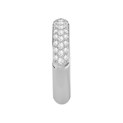 Fling Half Eternity Band In 925 Sterling Silver - Eight
