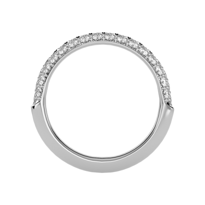 Fling Half Eternity Band In 925 Sterling Silver - Nine