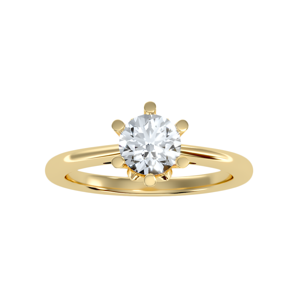 Floraison Classic Solitaire Ring - Ten