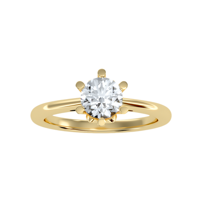 Floraison Classic Solitaire Ring - Ten
