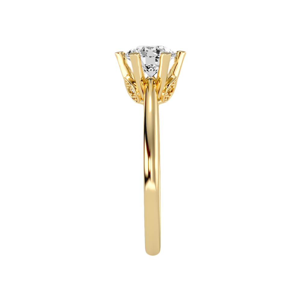 Floraison Classic Solitaire Ring - Eleven
