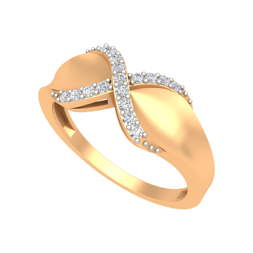 Floral Bow Band In 925 Sterling Silver - Nine