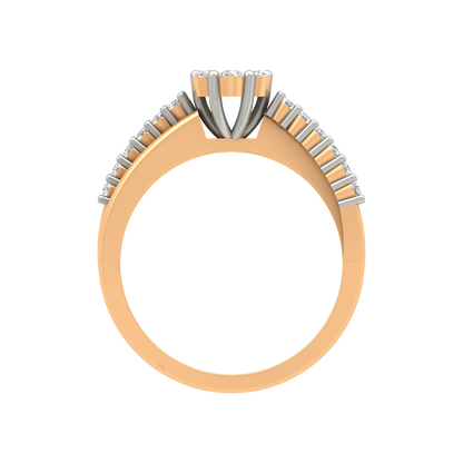 Floral Doom Ring In 925 Sterling Silver - Twelve