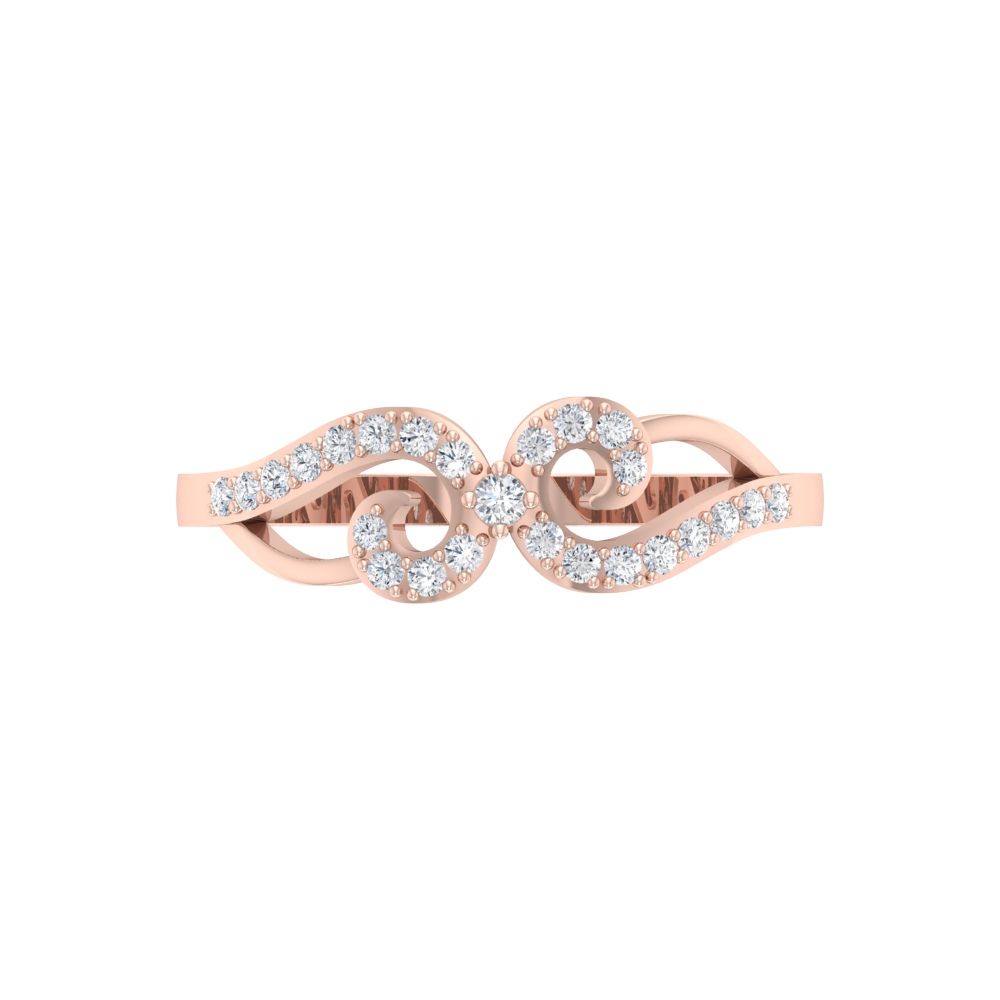 Floral Eve Ring In 925 Sterling Silver - Two