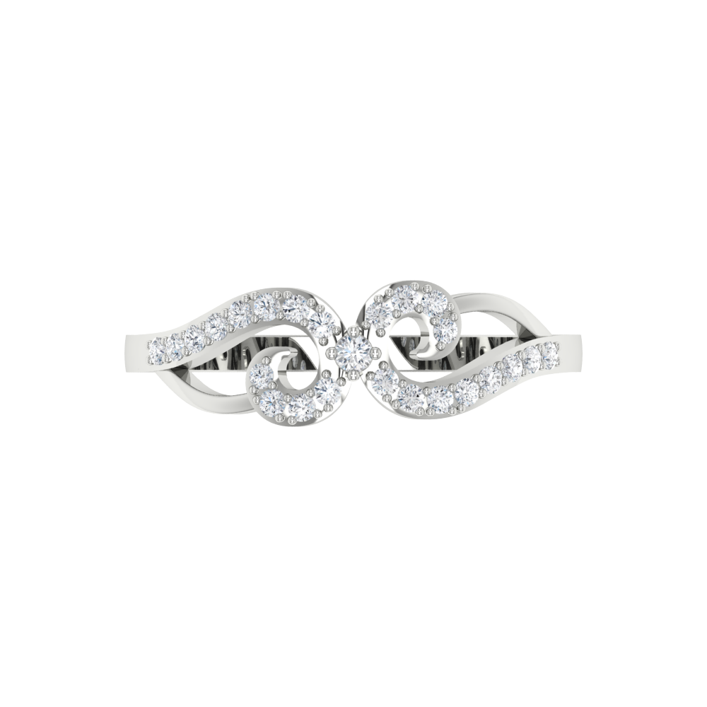 Floral Eve Ring In 925 Sterling Silver - Six