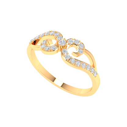 Floral Eve Ring In 925 Sterling Silver - Nine