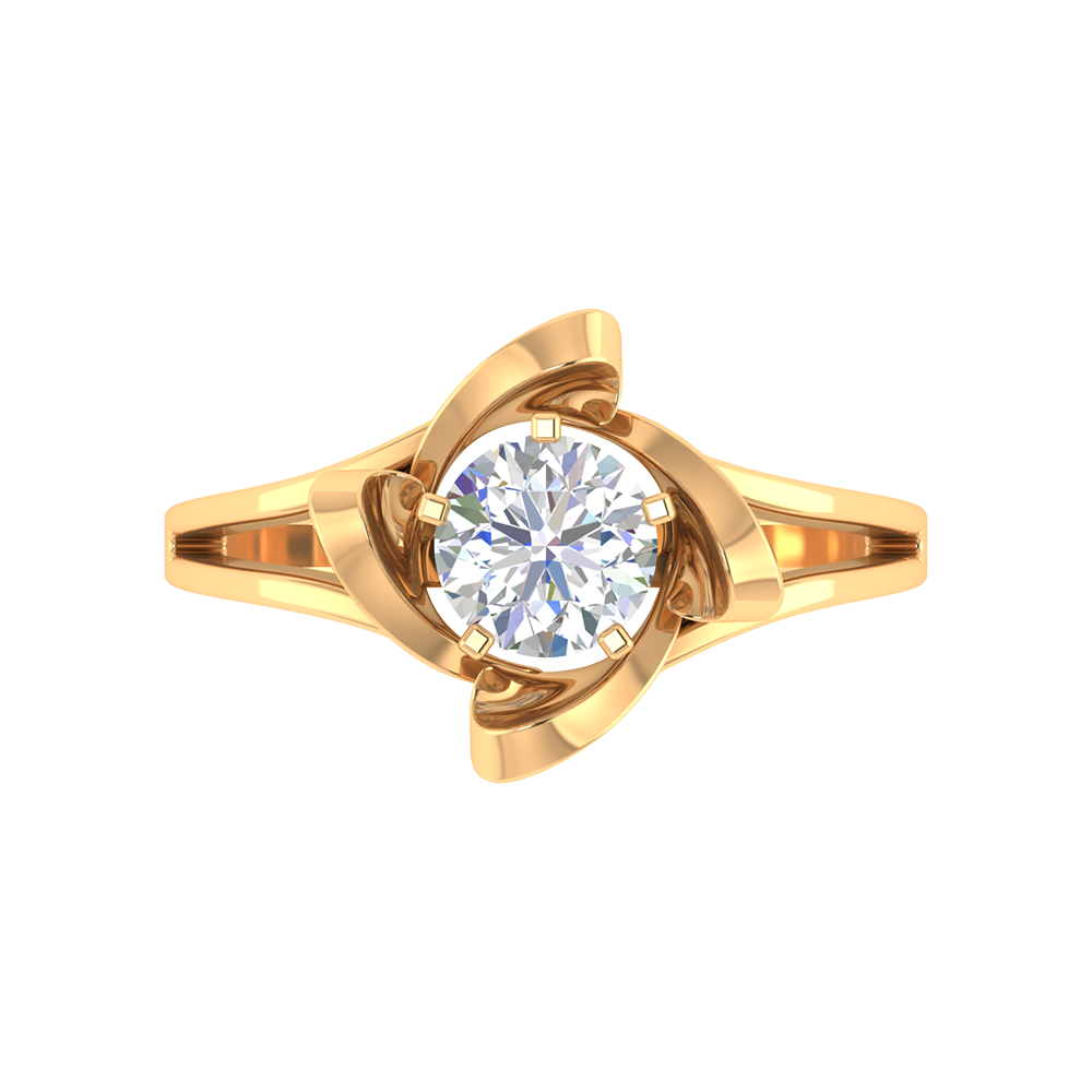 Floral Fiesta Solitaire Ring - Ten