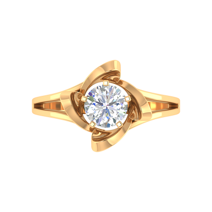 Floral Fiesta Solitaire Ring - Ten