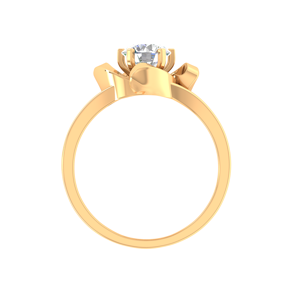 Floral Fiesta Solitaire Ring In 925 Sterling Silver - Twelve