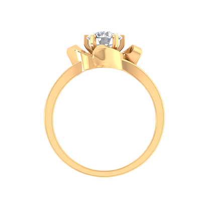 Floral Fiesta Solitaire Ring In 925 Sterling Silver - Twelve