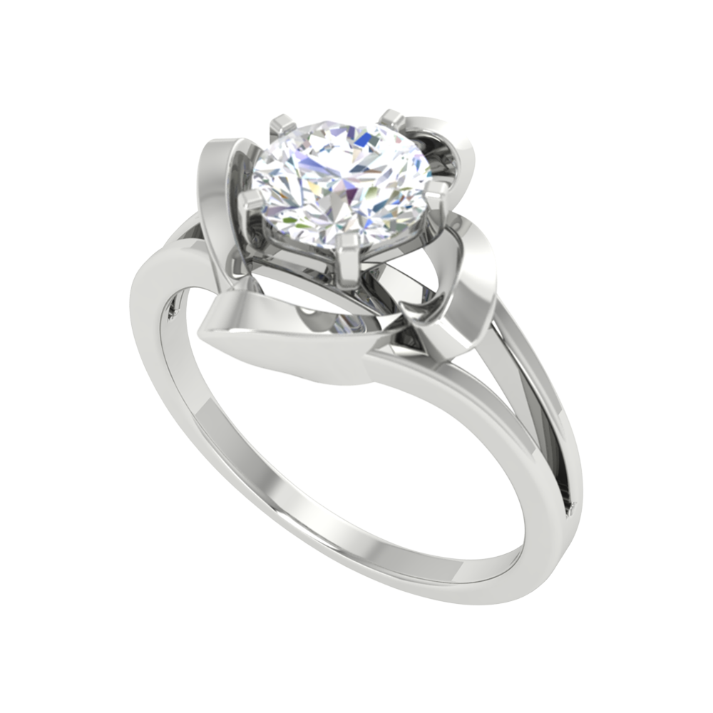 Floral Fiesta Solitaire Ring - Five