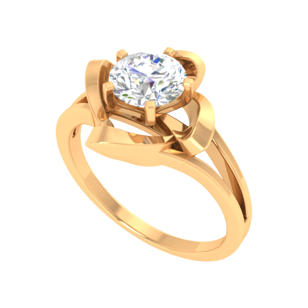 Floral Fiesta Solitaire Ring - Nine