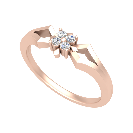Floral Wedding Diamond Band - One