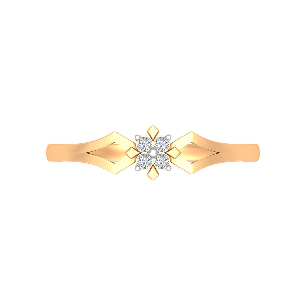 Floral Wedding Diamond Band - Ten
