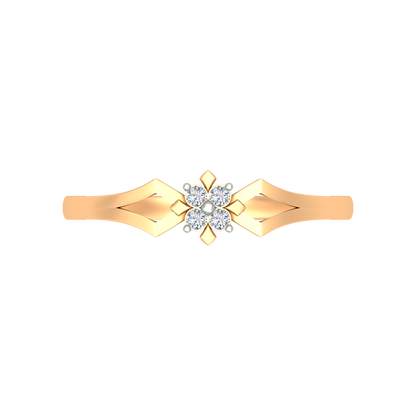 Floral Wedding Diamond Band - Ten