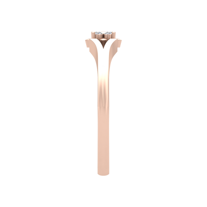 Floral Wedding Diamond Band - Three