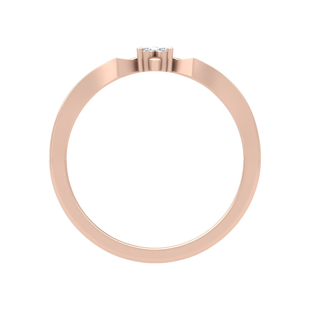 Floral Wedding Diamond Band In 925 Sterling Silver - Four
