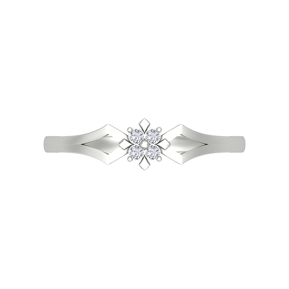 Floral Wedding Diamond Band - Six