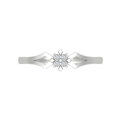 Floral Wedding Diamond Band - Six