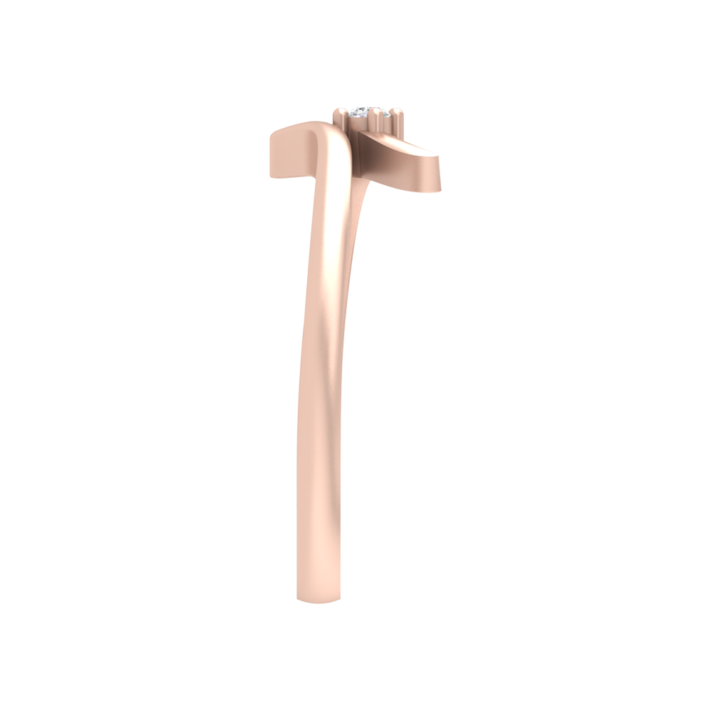 Flora Ray Solitaire Ring - Three