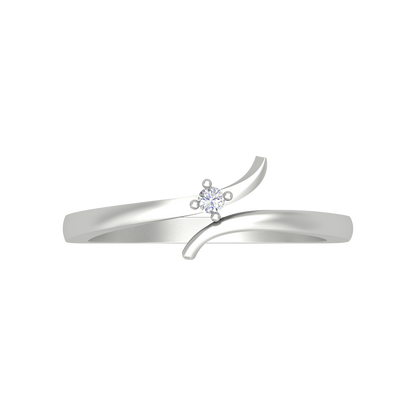 Flora Ray Solitaire Ring In 925 Sterling Silver - Six