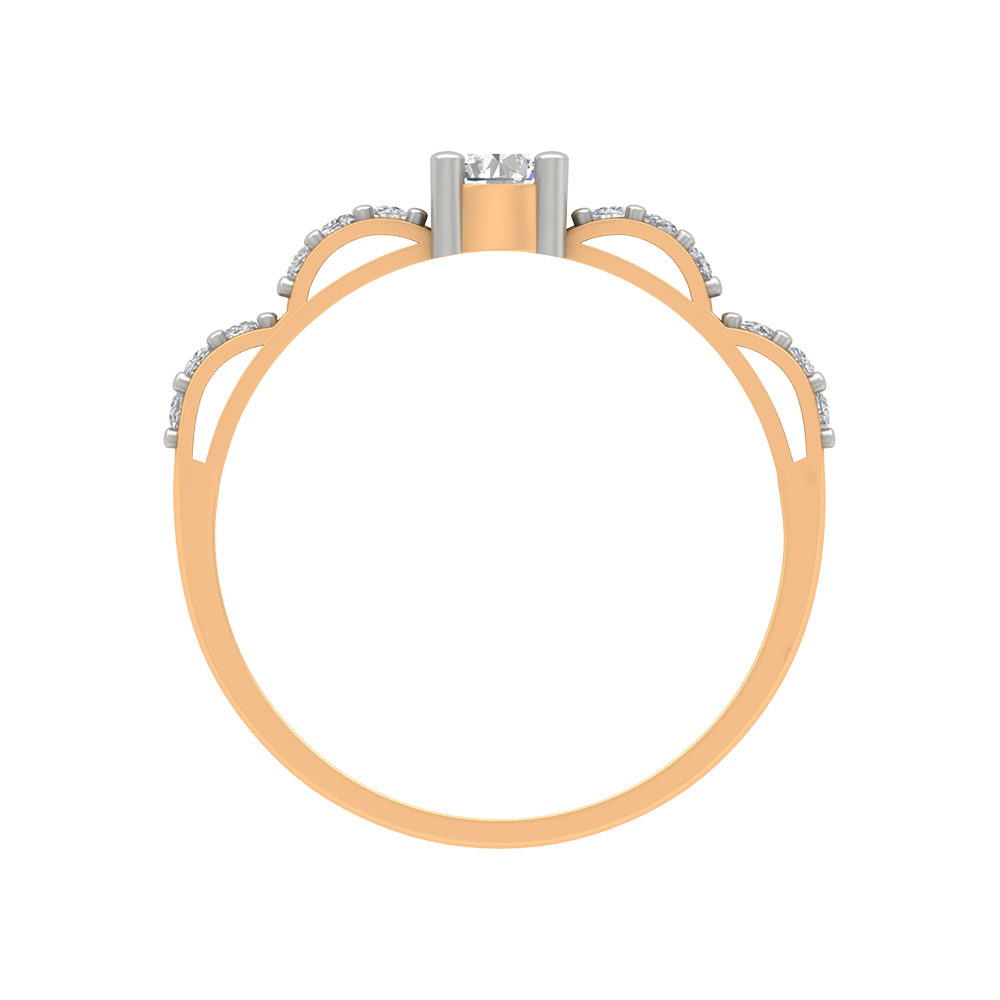 Floret Ring In 925 Sterling Silver - Twelve