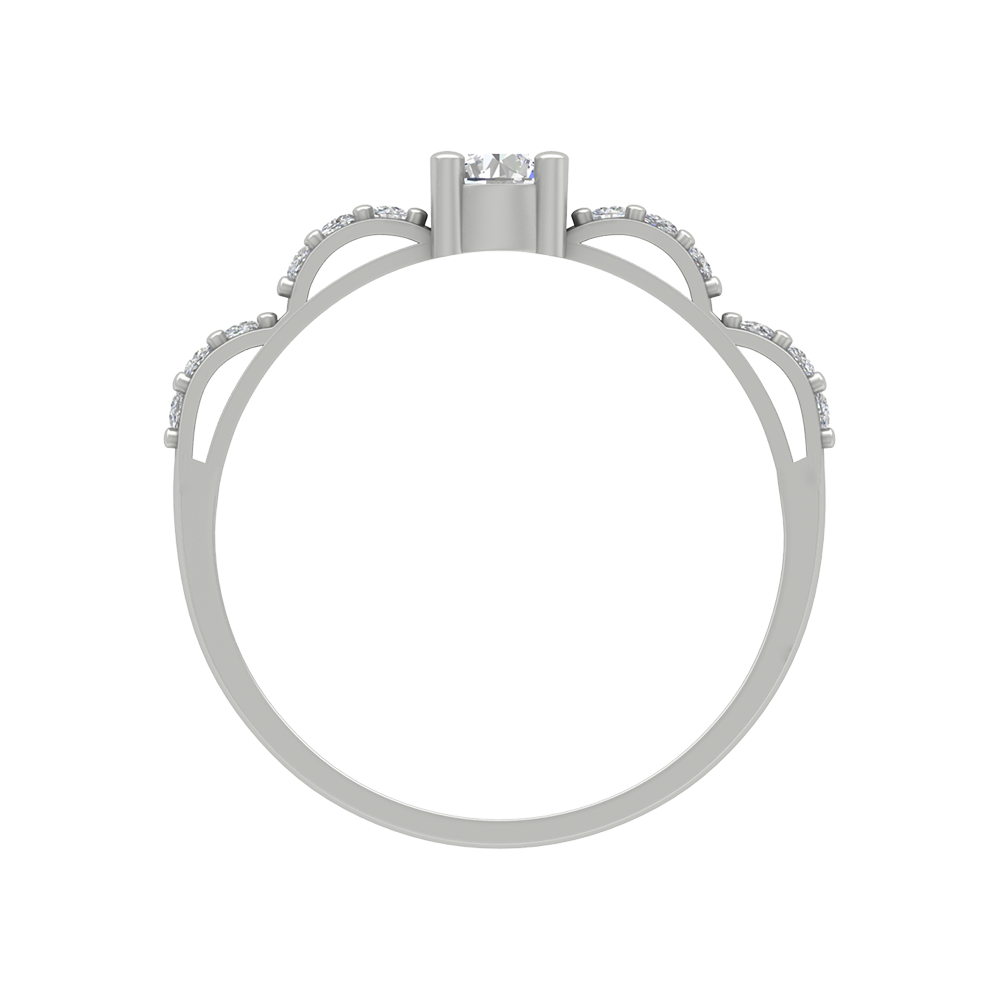 Floret Ring In 925 Sterling Silver - Eight