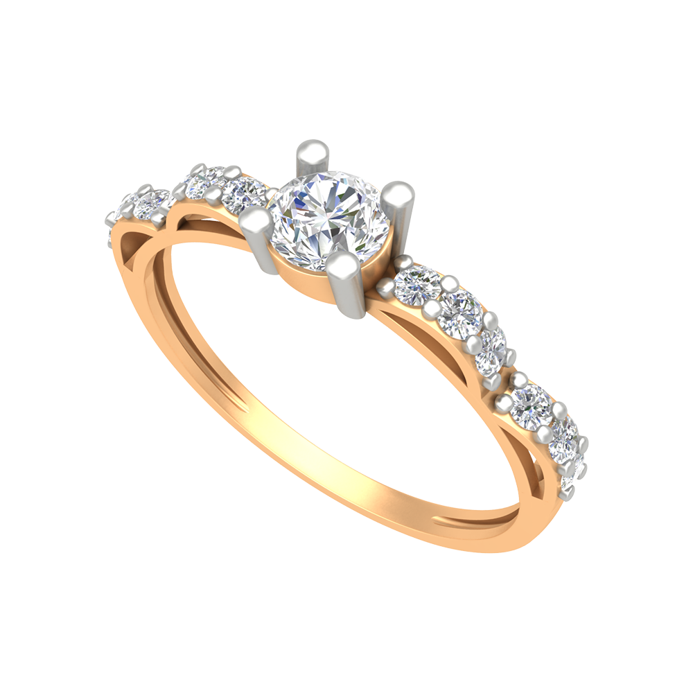 Floret Ring In 925 Sterling Silver - Nine