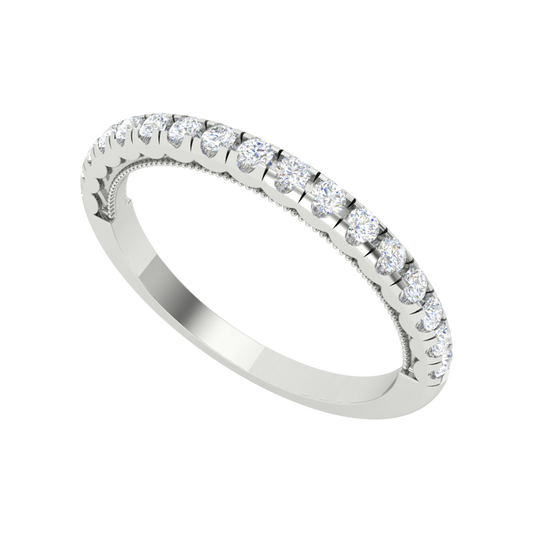 Flor Bonica Eternity Ring In 925 Sterling Silver - One