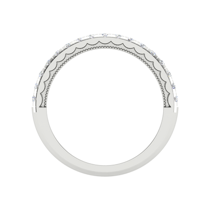 Flor Bonica Eternity Ring In 925 Sterling Silver - Two