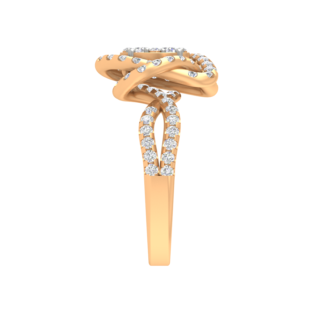 Flower Cocktail Ring In 925 Sterling Silver - Eleven
