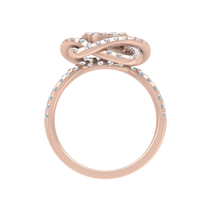 Flower Cocktail Ring In 925 Sterling Silver - Four
