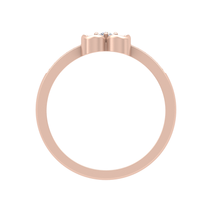 Flower Crown Ring In 925 Sterling Silver - Four