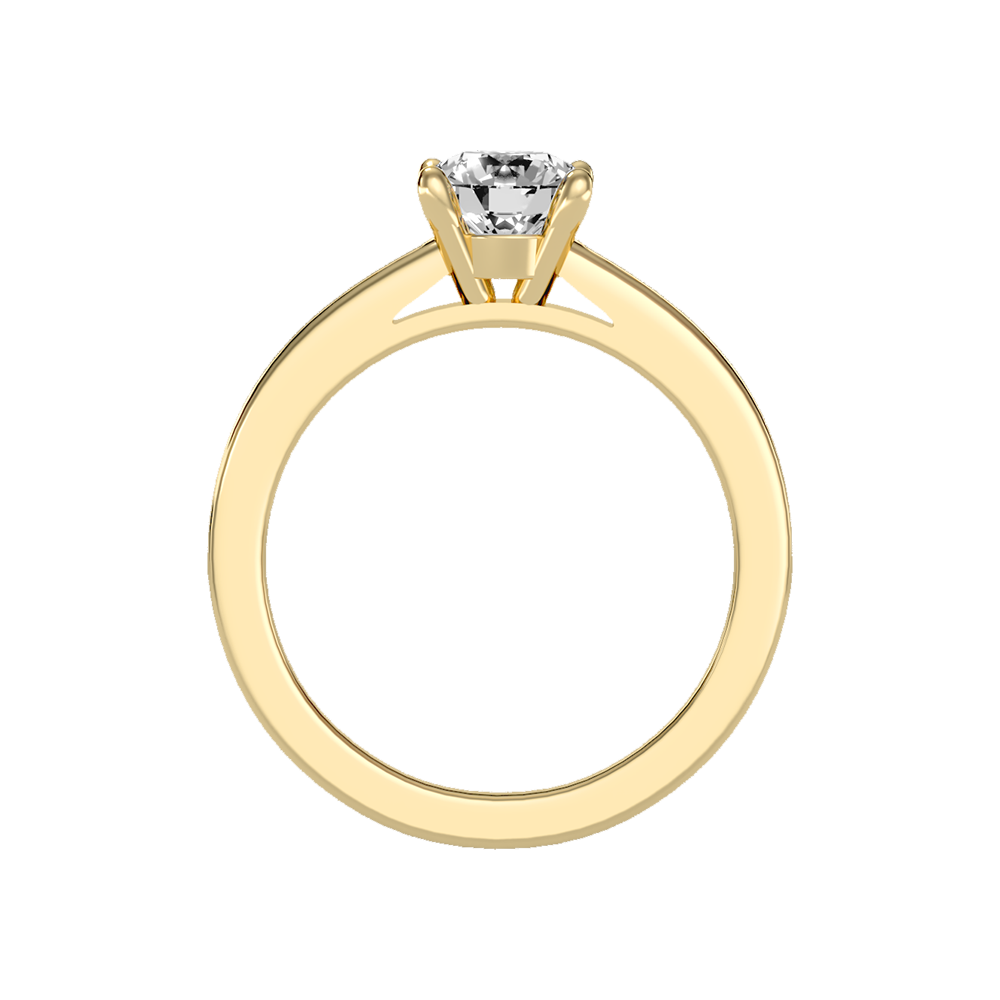Flower Solitaire Ring In 925 Sterling Silver - Twelve