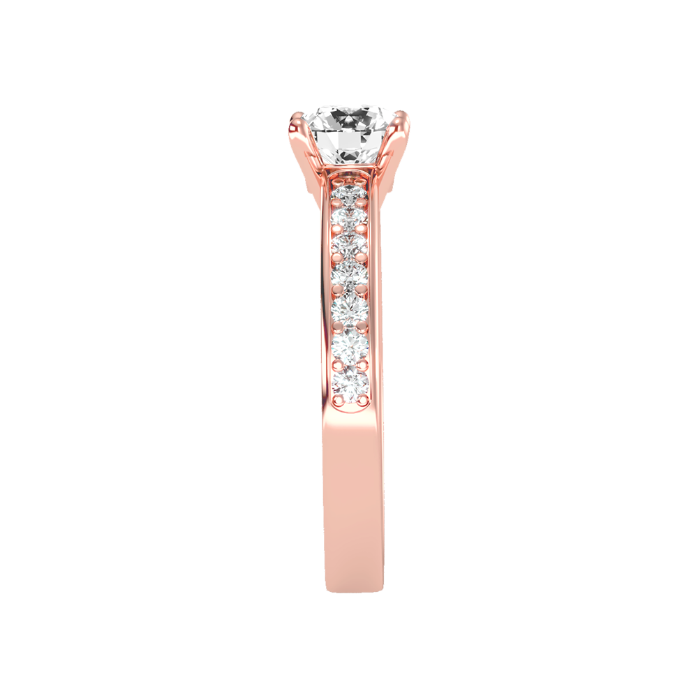 Flower Solitaire Ring In 925 Sterling Silver - Eight