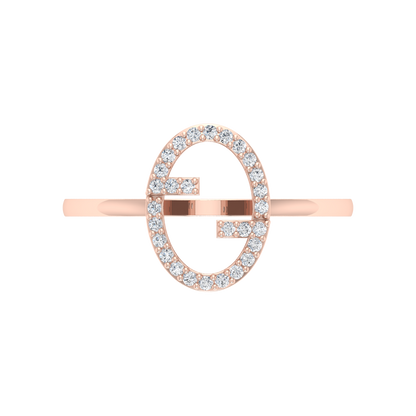 Fluer Domed Diamond Ring - Two