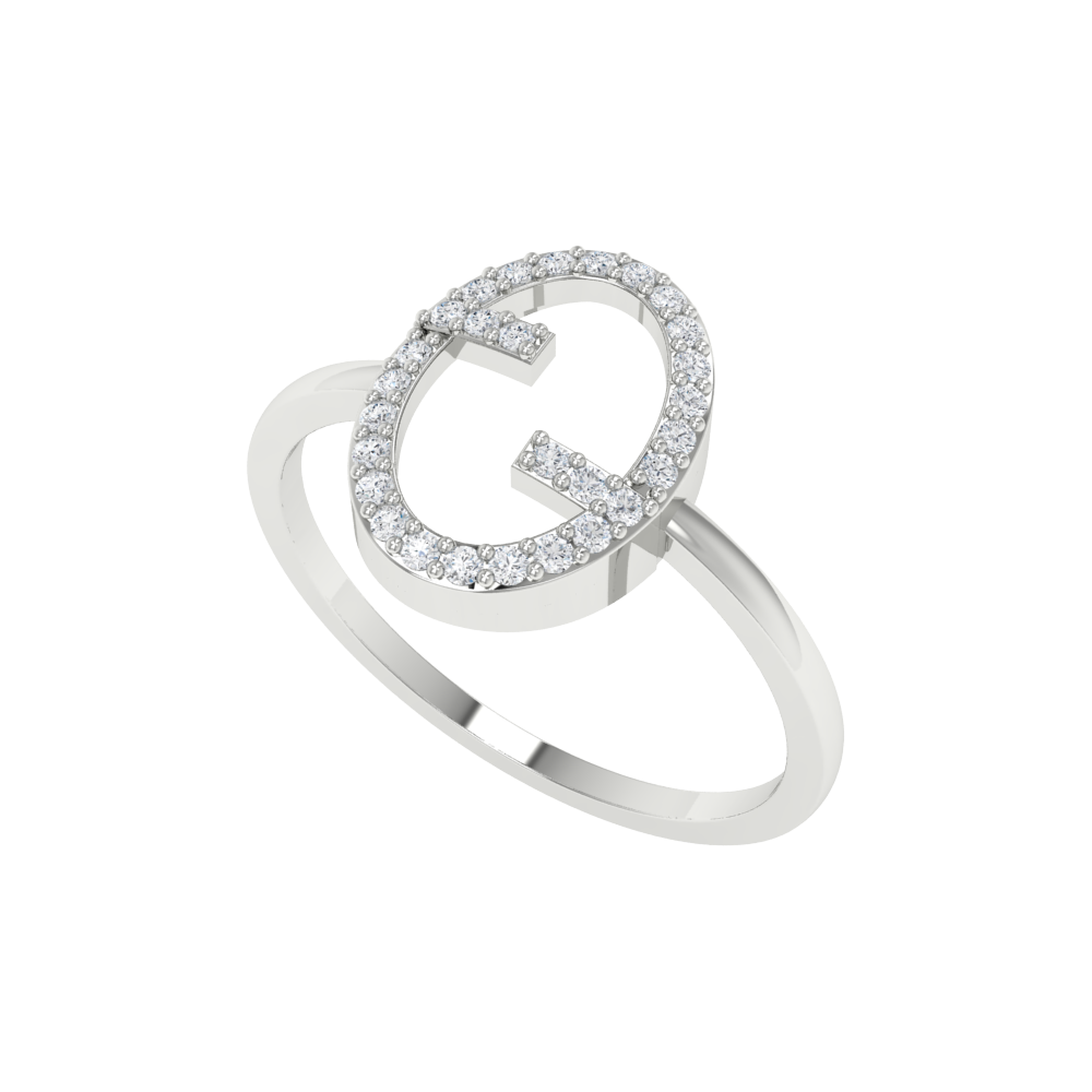 Fluer Domed Diamond Ring - Five