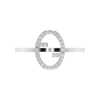 Fluer Domed Diamond Ring - Six