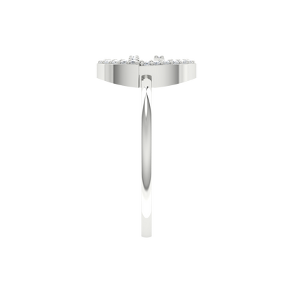 Fluer Domed Diamond Ring - Seven