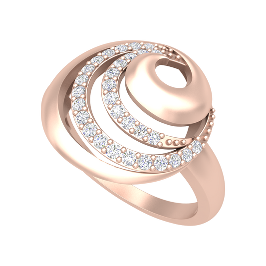 Flutter Band In 925 Sterling Silver - One