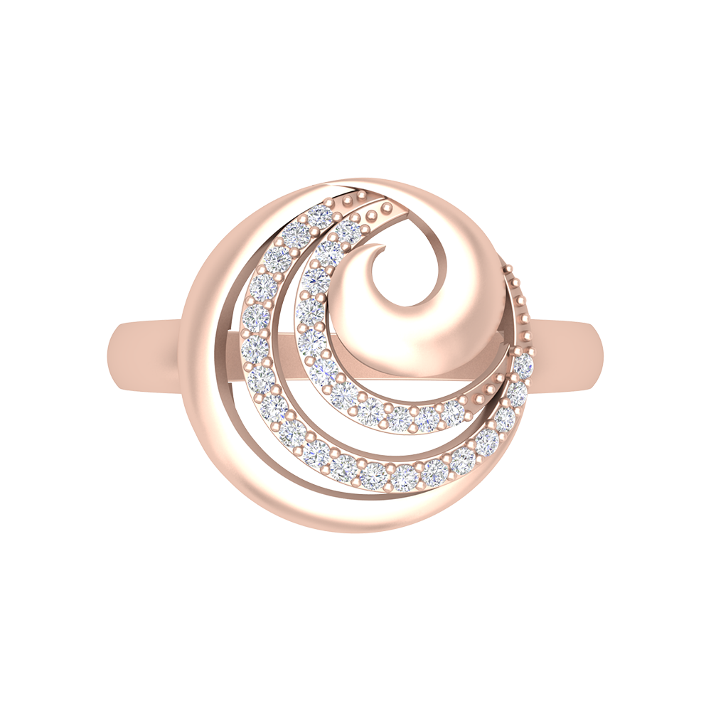 Flutter Band In 925 Sterling Silver - Two