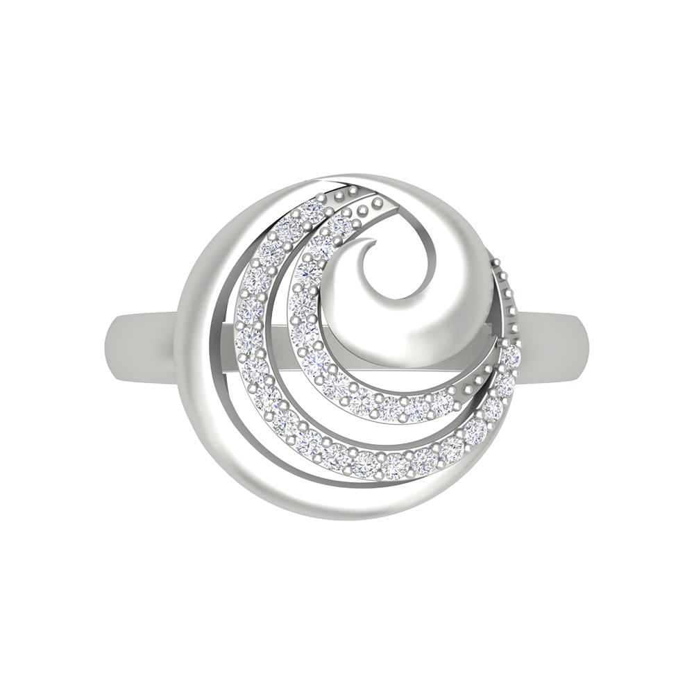 Flutter Band In 925 Sterling Silver - Six