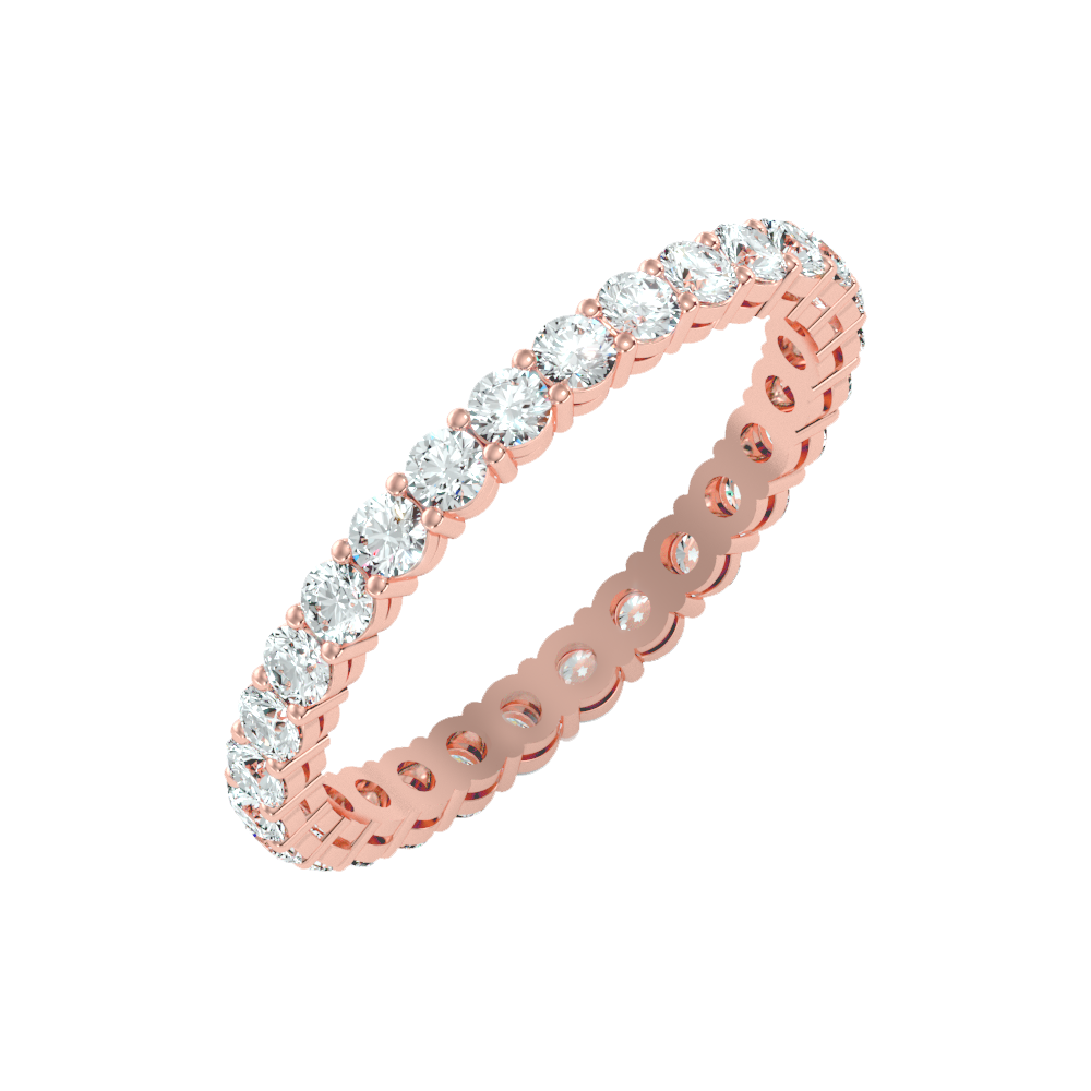 Forever Gems Stackable Ring In 925 Sterling Silver - One