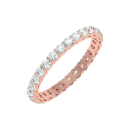 Forever Gems Stackable Ring In 925 Sterling Silver - One