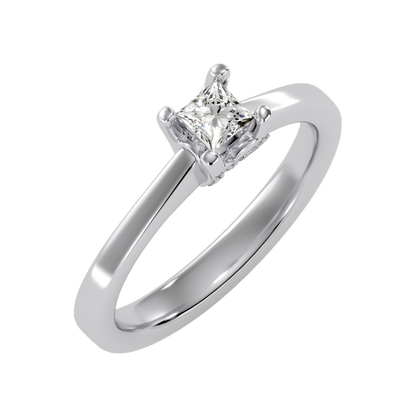 Forever Single Stone Ring In 925 Sterling Silver - One