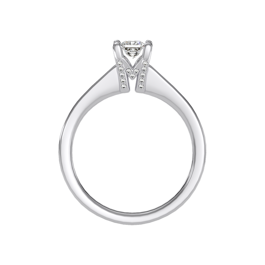 Forever Single Stone Ring In 925 Sterling Silver - Two