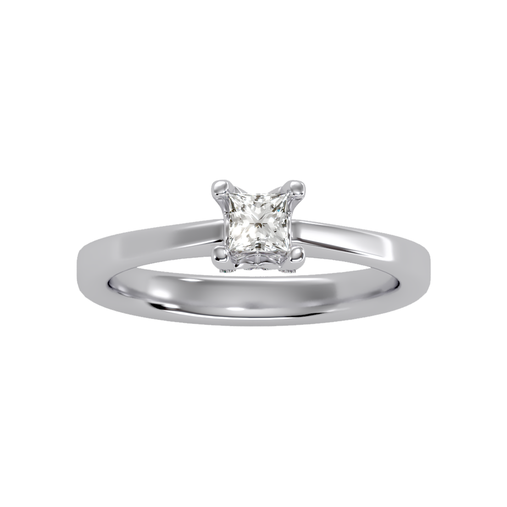 Forever Single Stone Ring In 925 Sterling Silver - Three