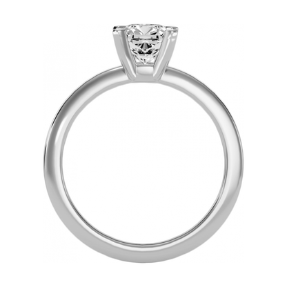 Foxy Solitaire Ring In 925 Sterling Silver - One